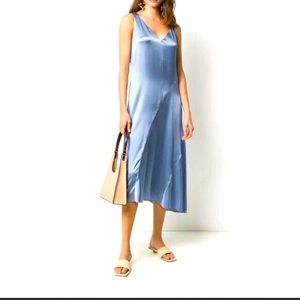 Vince 100% Silk Midi Dress